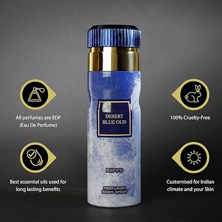 Deo Desert Blue Oud Men - Body Spray Perfumado by RiiFFS